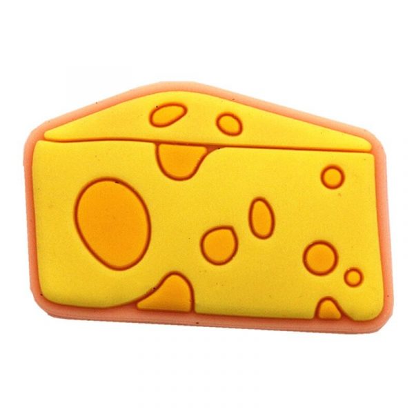 Yellow Cheese Shoe Charm For Croc