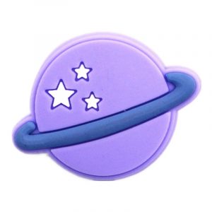 Purple Planet Shoe Charm