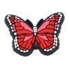 Colorful Butterfly Croc Charms Red Shoe Charms For Croc
