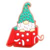 Luminous Christmas Santa Claus In The Gift Box Croc Charms Shoe Charms For Croc