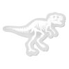 Luminous Croc Charms Fluorescent White Dinosaur Skeleton Shoe Charms For Croc 4