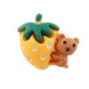 Cute Strawberry Bear Croc Charms Yellow Shoe Charms For Croc