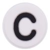 Circle White Letter C Croc Charms Shoe Charms For Croc