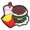 Food Croc Charms Chips Burger Drink Shoe Charms For Croc