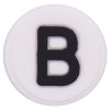 Circle White Letter B Croc Charms Shoe Charms For Croc