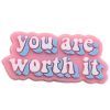Letter You Are Worth It Croc Charms Shoe Charms For Croc