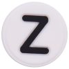 Circle White Letter Z Croc Charms Shoe Charms For Croc