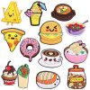 Food 13 PCS/Set Croc Charms Cheese Drink Soup Pizza Donut Burger Coffee Rice Cake Sushi Cookies Shoe Charms For Croc