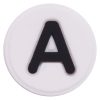Circle White Letter A Croc Charms Shoe Charms For Croc