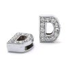 Bling Rhinestone Letter D Croc Charms Shoe Charms For Croc