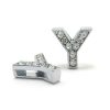 Bling Rhinestone Letter Y Croc Charms Shoe Charms For Croc