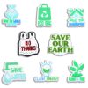 Save The Earth 8 PCS/Set Croc Charms Interest Shoe Charms For Croc