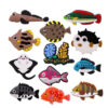 Cute Fish 12 PCS/Set Croc Charms Animal Shoe Charms For Croc