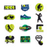 Tennis 12 PCS/Set Croc Charms Sport Shoe Charms For Croc